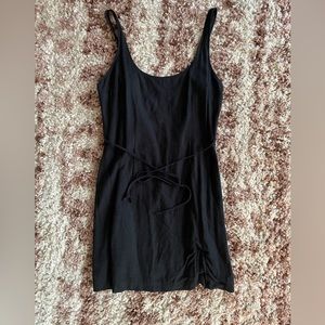 Abercrombie linen black dress